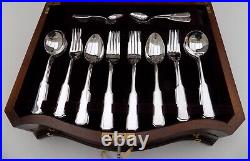 Viners Silver Plated Albany 60 Piece Cutlery In Two Tier Canteen