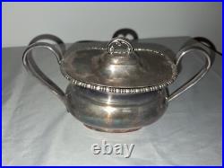 Viniers Of Sheffield silver plate 5 piece tea set withtray