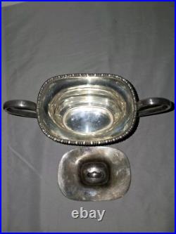 Viniers Of Sheffield silver plate 5 piece tea set withtray
