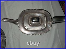 Viniers Of Sheffield silver plate 5 piece tea set withtray