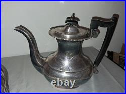Viniers Of Sheffield silver plate 5 piece tea set withtray