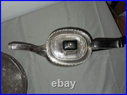 Viniers Of Sheffield silver plate 5 piece tea set withtray