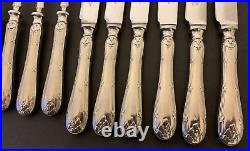 Vintage 12 Piece Set of Silver Plated Walker & Hall Fruit Cutlery