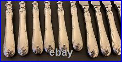 Vintage 12 Piece Set of Silver Plated Walker & Hall Fruit Cutlery