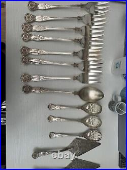 Vintage 13 Piece Complete Kings Pattern Silver Plate Cutlery EPNS A1 SHEFFIELD