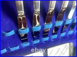 Vintage 1847 Rogers Bros. Daffodil Silverware Set 52 Pieces in Original Chest