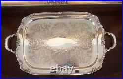 Vintage 1847 Rogers Bros Remembrance 6 Piece Tea Coffee Service + Serving Tray