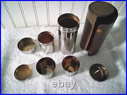 Vintage 1930's Beautiful German Silver Plate Cocktail Shaker 8 Piece Set Rare