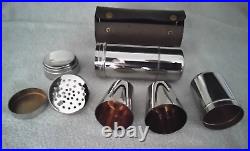 Vintage 1930's Beautiful German Silver Plate Cocktail Shaker 8 Piece Set Rare