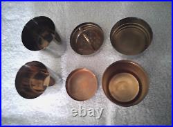 Vintage 1930's Beautiful German Silver Plate Cocktail Shaker 8 Piece Set Rare