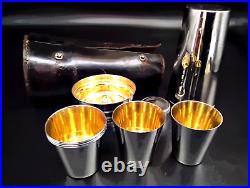 Vintage 1930's German Silver Plate Cocktail Shaker 7 Piece Set Rare