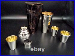 Vintage 1930's German Silver Plate Cocktail Shaker 7 Piece Set Rare