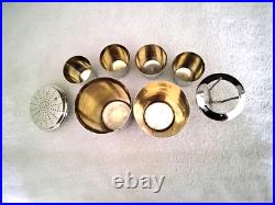 Vintage 1930's German Silver Plate Cocktail Shaker 8 Piece Set Rare