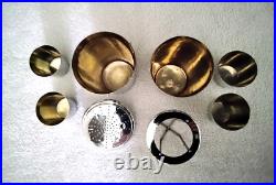 Vintage 1930's German Silver Plate Cocktail Shaker 8 Piece Set Rare