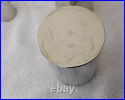 Vintage 1930's German Silver Plate Large Cocktail Shaker 7 Piece Set Rare