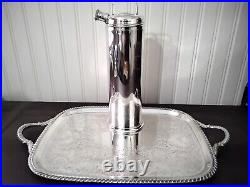 Vintage 1930's SHEFFIELD Silver Plate Cocktail Shaker 10 Piece Set VeryRare