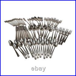 Vintage 1945 Oneida Prestige BORDEAUX Silver Plate Flatware 78 Piece Lot Spoons Vintage 1945 Oneida Prestige BORDEAUX Silver Plate Flatware 78 Piece Lot Spoons