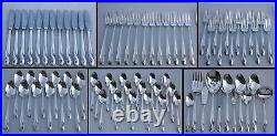 Vintage 1952 Service for 12 Romance 77 Piece Silver Plate Flatware Set MSRP $786