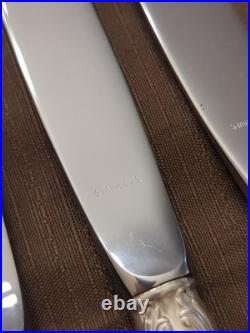 Vintage 1953 GORHAM 51 Piece Silver Plate Service for 8 New Elegance Flatware