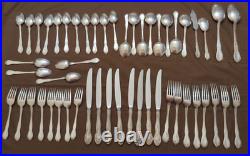Vintage 1953 GORHAM 51 Piece Silver Plate Service for 8 New Elegance Flatware