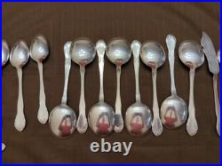 Vintage 1953 GORHAM 51 Piece Silver Plate Service for 8 New Elegance Flatware
