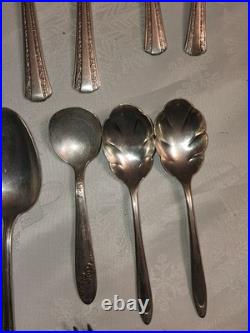 Vintage 25 Piece Silver Plate Sevice wear. Mixed lot