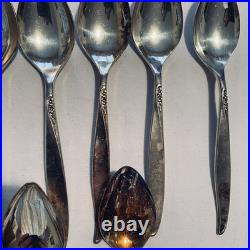 Vintage 39 Piece Oneida Community Silver plate Flatware Winsome Pattern 1959