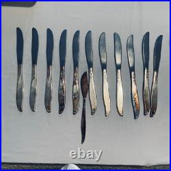 Vintage 39 Piece Oneida Community Silver plate Flatware Winsome Pattern 1959