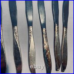 Vintage 39 Piece Oneida Community Silver plate Flatware Winsome Pattern 1959