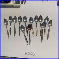 Vintage 39 Piece Oneida Community Silver plate Flatware Winsome Pattern 1959