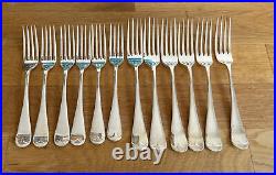 Vintage 42 Piece Silver Plated & Bone Handled Canteen of Cutlery Sheffield