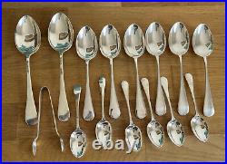 Vintage 42 Piece Silver Plated & Bone Handled Canteen of Cutlery Sheffield