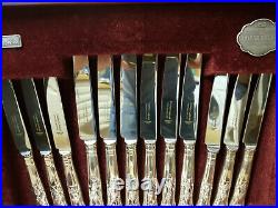 Vintage 44 Piece Canteen EPNS A1 Kings Pattern Cutlery by Cooper Ludlam 1987