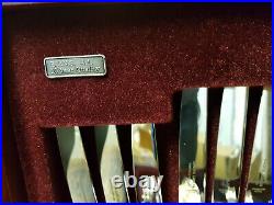Vintage 44 Piece Canteen EPNS A1 Kings Pattern Cutlery by Cooper Ludlam 1987