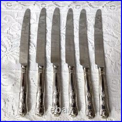 Vintage 48 Piece Silver Plate Kings Pattern 6 Place Cutlery Set, Some Elkington