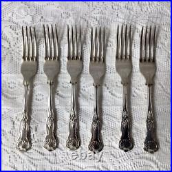Vintage 48 Piece Silver Plate Kings Pattern 6 Place Cutlery Set, Some Elkington