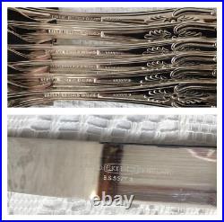 Vintage 48 Piece Silver Plate Kings Pattern 6 Place Cutlery Set, Some Elkington