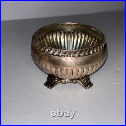 Vintage 4-Piece Silver Plate Georgian Gadroon Community Coffee Tea Drink Set