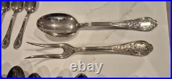Vintage 50 piece silver plated cutlery set fork knife tea spoon serving rostfrei