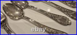 Vintage 50 piece silver plated cutlery set fork knife tea spoon serving rostfrei