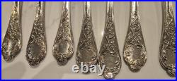 Vintage 50 piece silver plated cutlery set fork knife tea spoon serving rostfrei