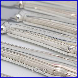 Vintage 56 Piece Silver Plated Cutlery Canteen Box Sheffield England Flatware