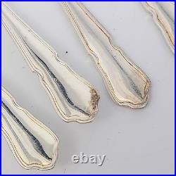 Vintage 56 Piece Silver Plated Cutlery Canteen Box Sheffield England Flatware