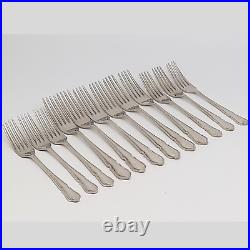 Vintage 56 Piece Silver Plated Cutlery Canteen Box Sheffield England Flatware