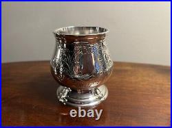 Vintage 5-piece EPNS Silver Plated Tea / Coffee Pot Set, Tray Creamer Sugar Bowl