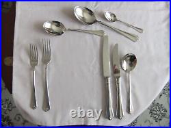 Vintage 60 Piece Canteen Of Oneida Silver Plated Cutlery 8 Place Settings