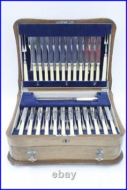 Vintage ARTHUR PRICE & CO 108 Piece EPNS Cutlery Service for 12 with Canteen N22
