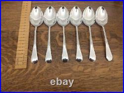 Vintage ART DECO 38 Piece Chrome Plate Cutlery Canteen Made in Sheffield