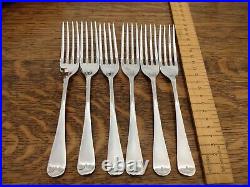 Vintage ART DECO 56 Piece Chrome Plate Cutlery Canteen Made in Sheffield