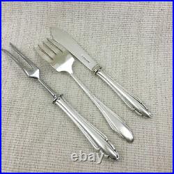 Vintage Art Deco Serving Cutlery Silver Plated Japanese Family Crest Mon Seki